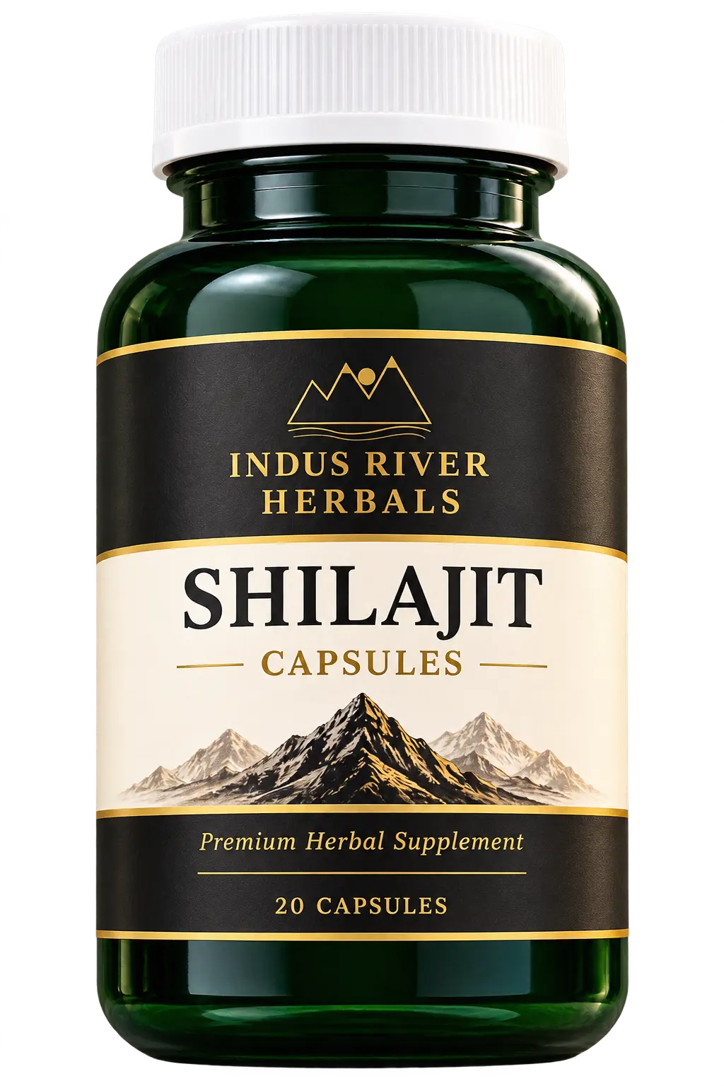 Indus River Herbals Shilajit Capsules bottle